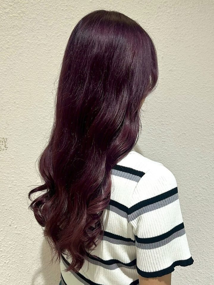 ラベンダー系のロング