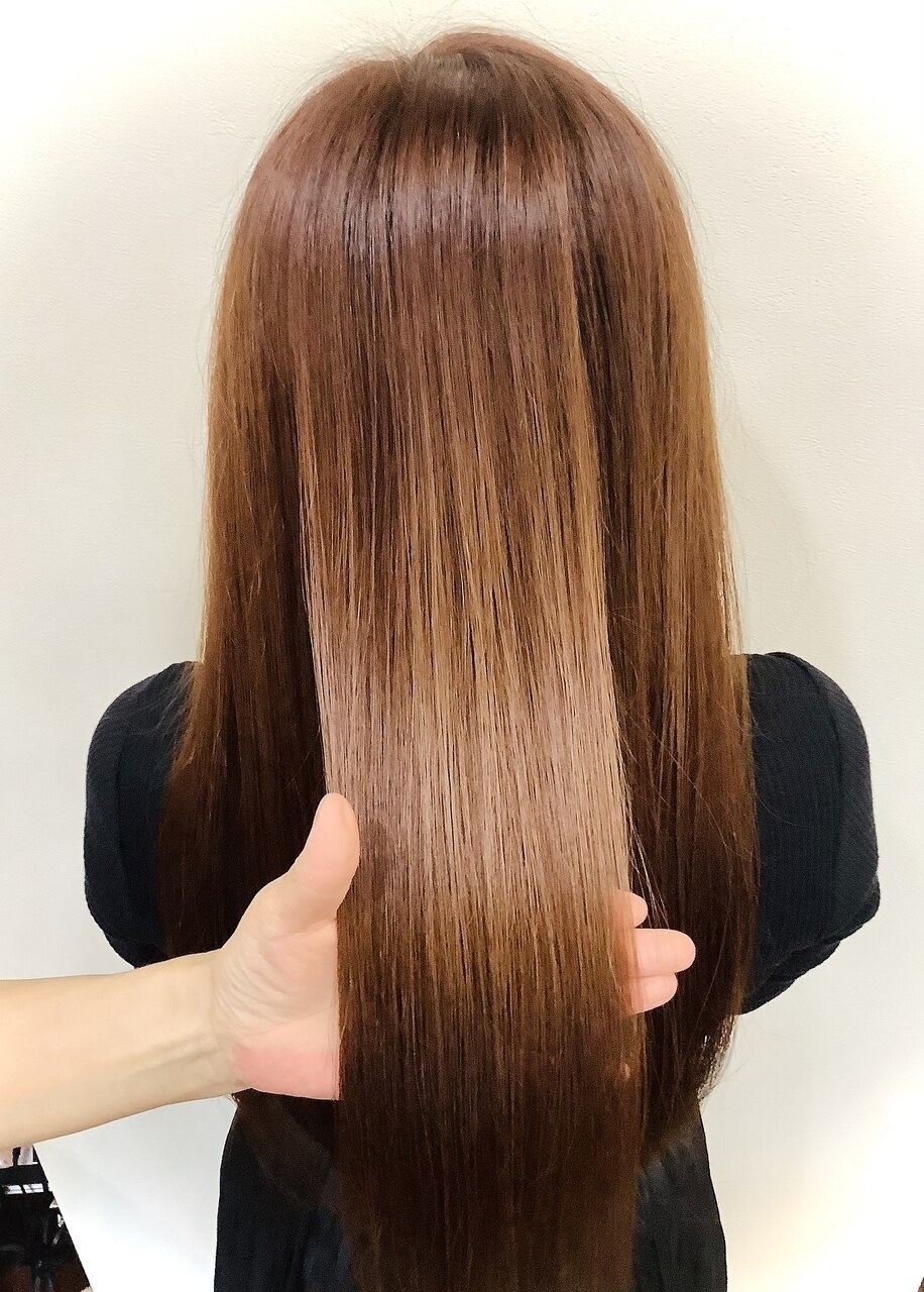 まとまりのあるつやロング