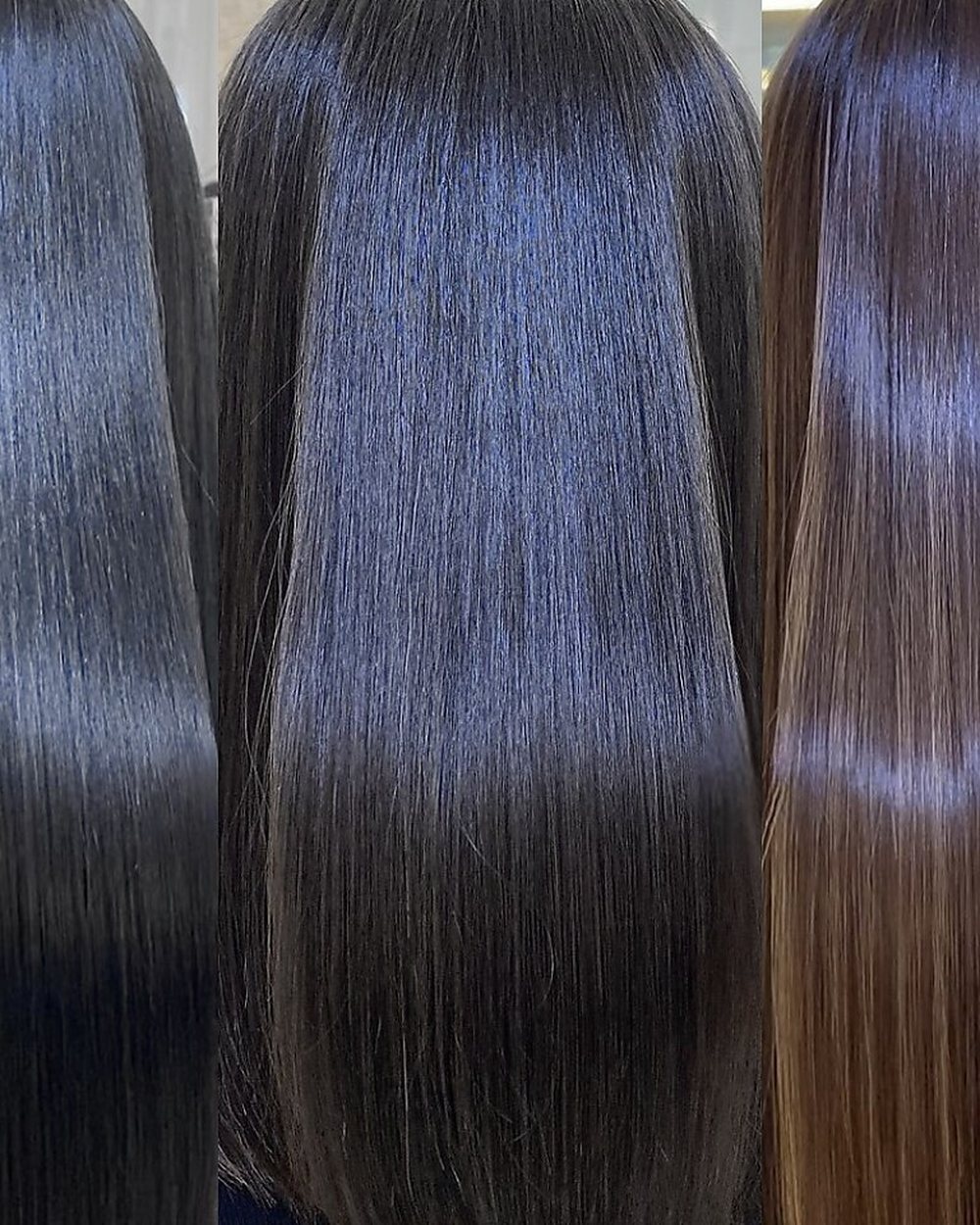 つやのあるヘアカラーの仕上がり